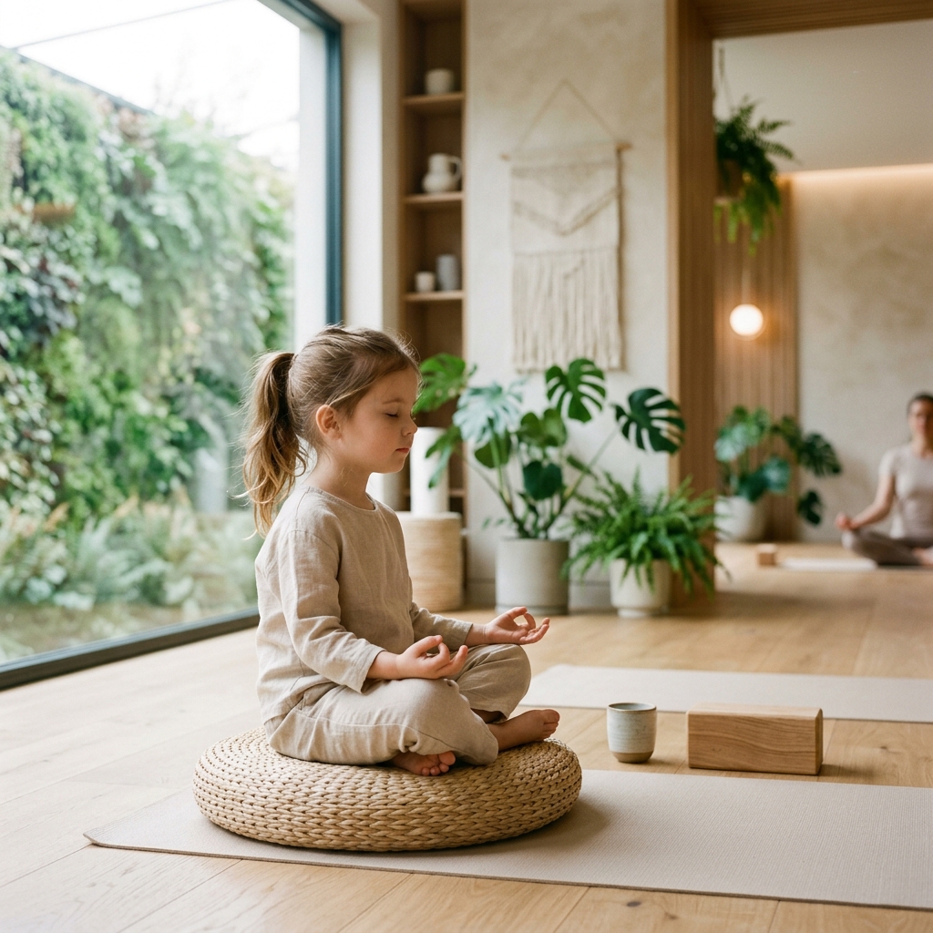 Calm and focused child after bioresonance session