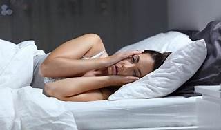 sleepless woman