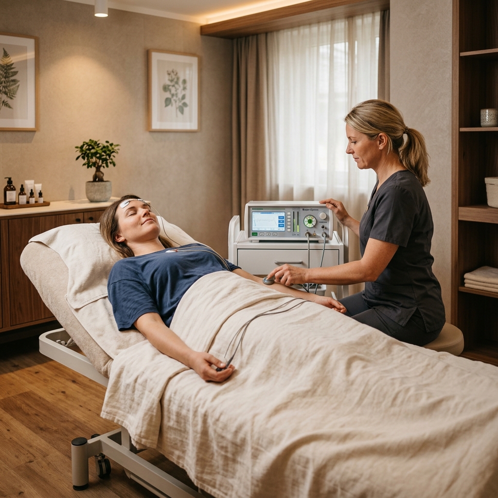 Bioresonance therapy session at Rife Wellness Centre