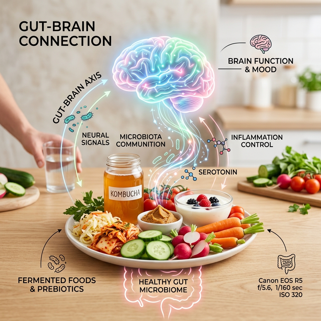Gut-brain axis nutrition for emotional stability